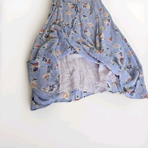 FairSet VTG Dress Women 10 SS Maxi Lined Floral Empir Waist Ties Flowy Cottage - Picture 14 of 16